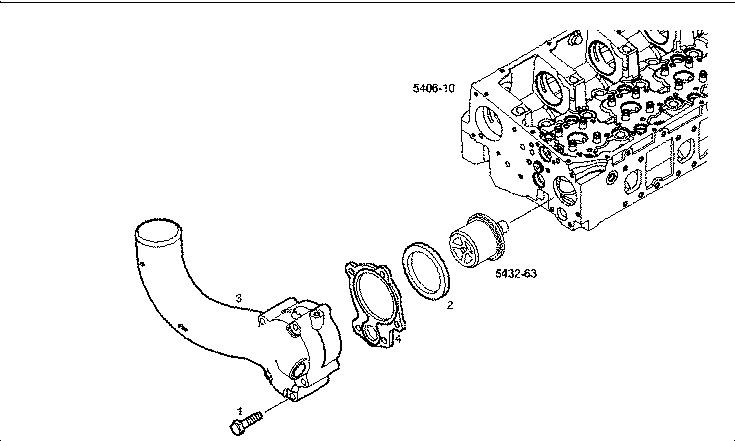 Iveco/FPT HEAD WATER EXIT PIPE