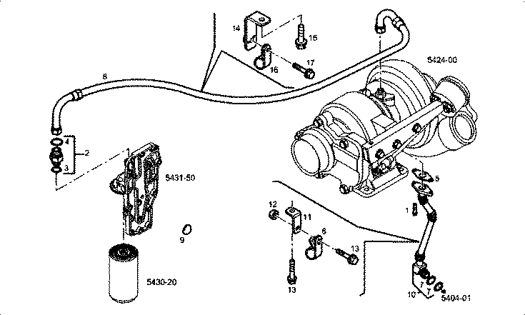 Iveco/FPT TURBOCHARGER OIL LINES