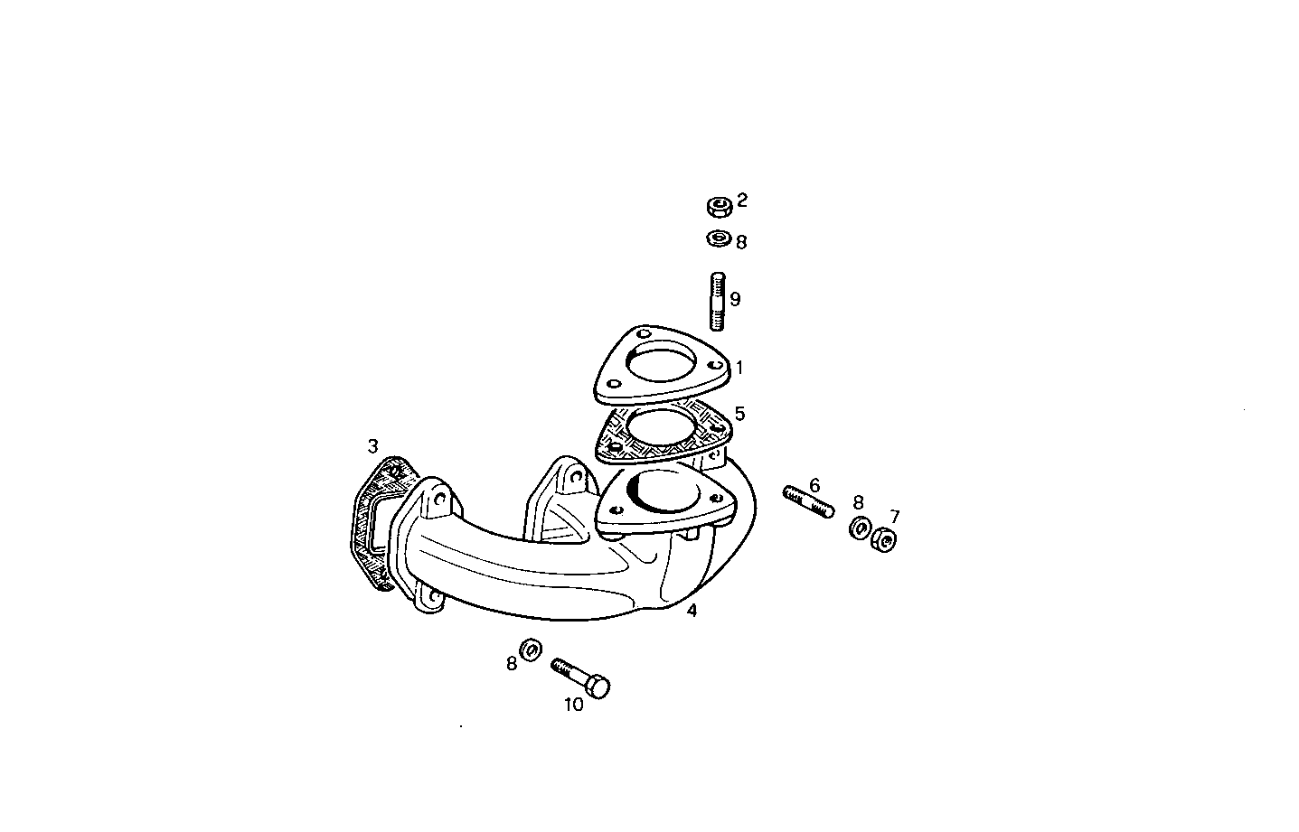 Iveco/FPT EXHAUST MANIFOLD UPWARD OUTLET