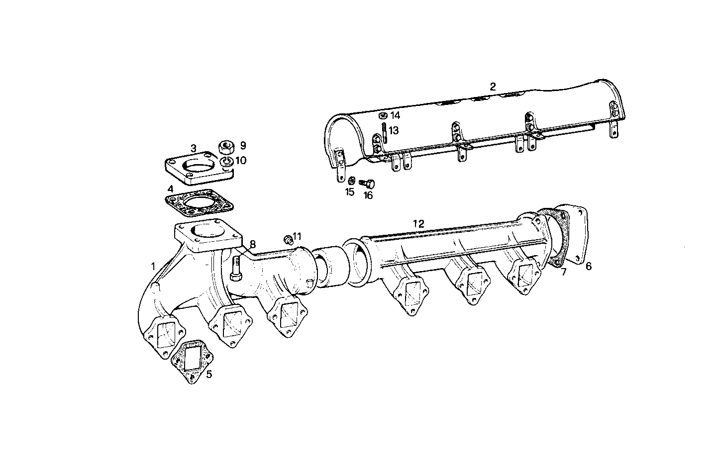 Iveco/FPT EXHAUST MANIFOLD UPWARD OUTLET