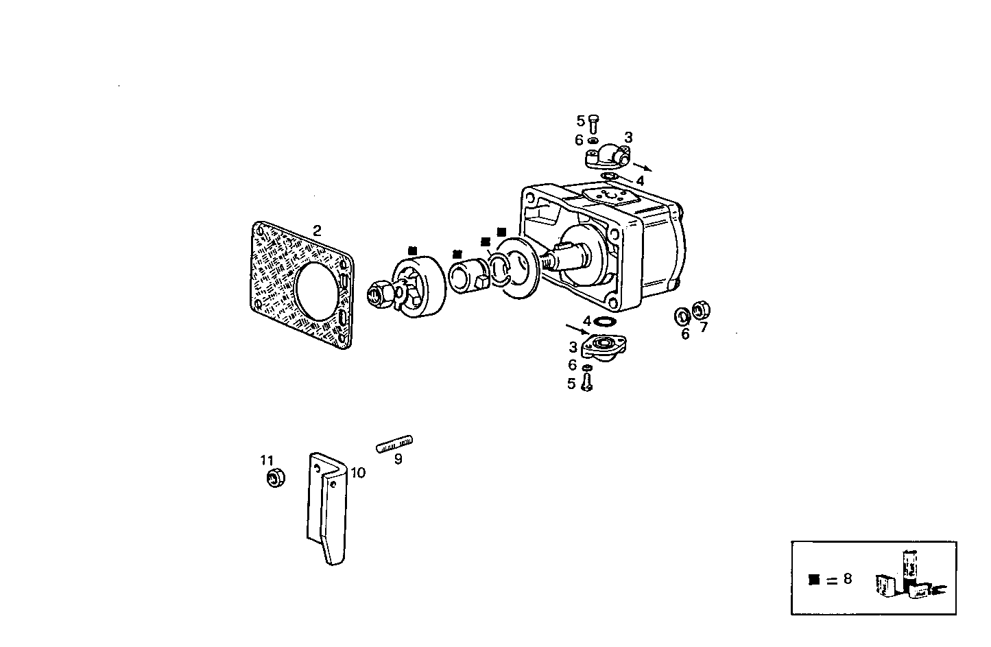 Iveco/FPT REAR HYDRAULIC PUMP