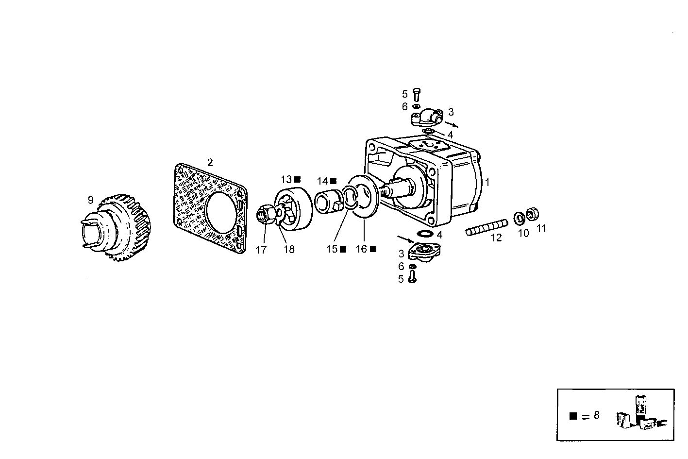 Iveco/FPT REAR HYDRAULIC PUMP