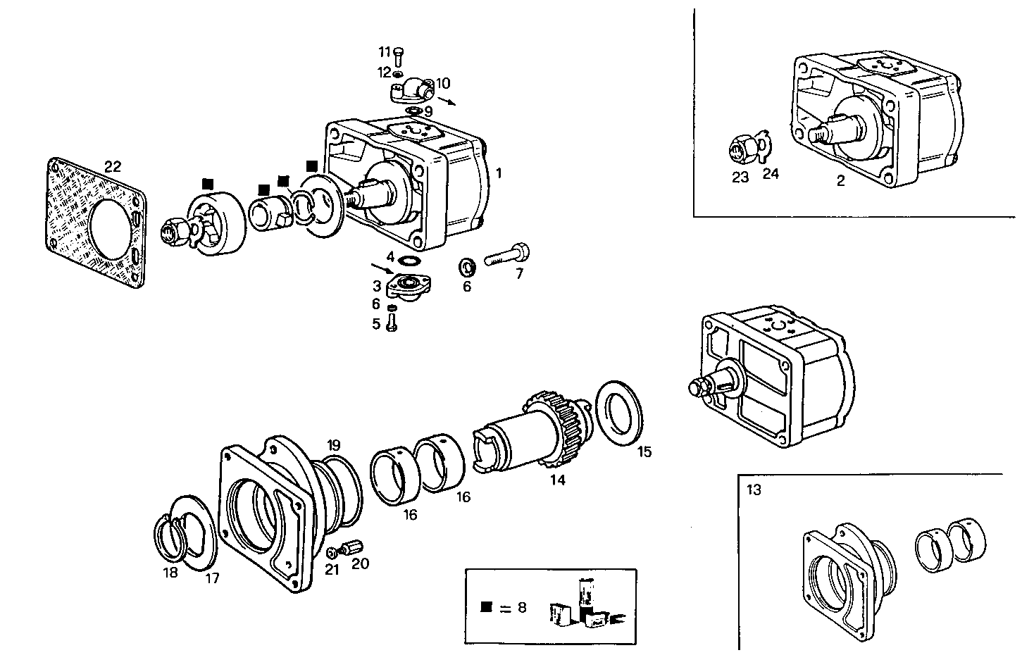 Iveco/FPT FRONT HYDRAULIC PUMP