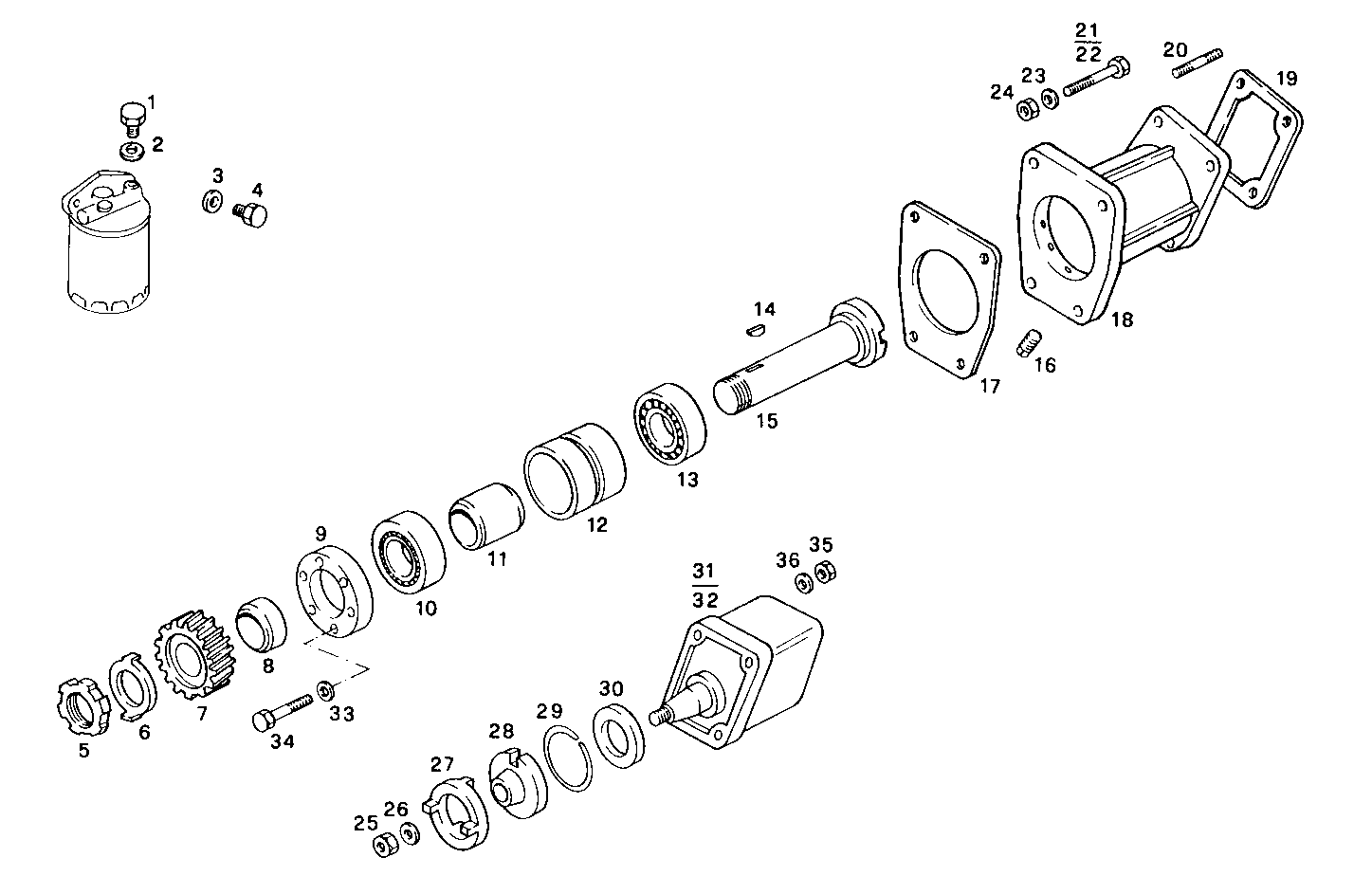 Iveco/FPT LEFT FRONT HYDRAULIC PUMP