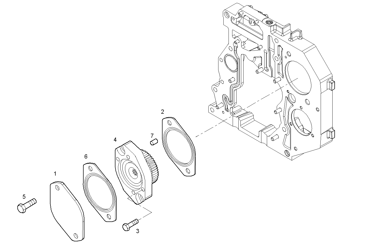 Iveco/FPT ARRANGED FOR HYDRAULIC PUMP