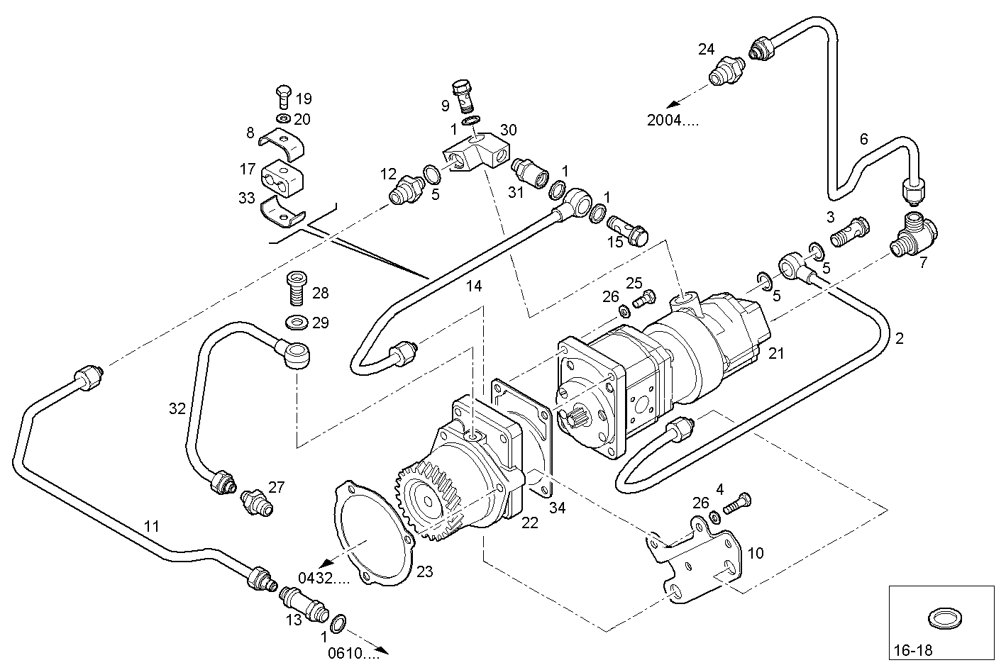 Iveco/FPT HYDRAULIC PUMP