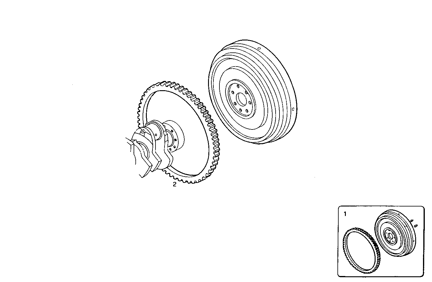 Iveco/FPT FLYWHEEL ARRANGED FOR ELASTIC COUPLING