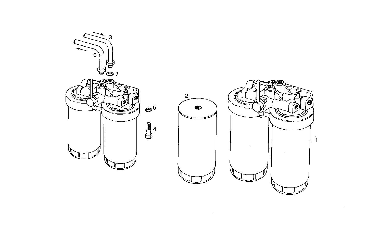 Iveco/FPT DOUBLE FUEL FILTER