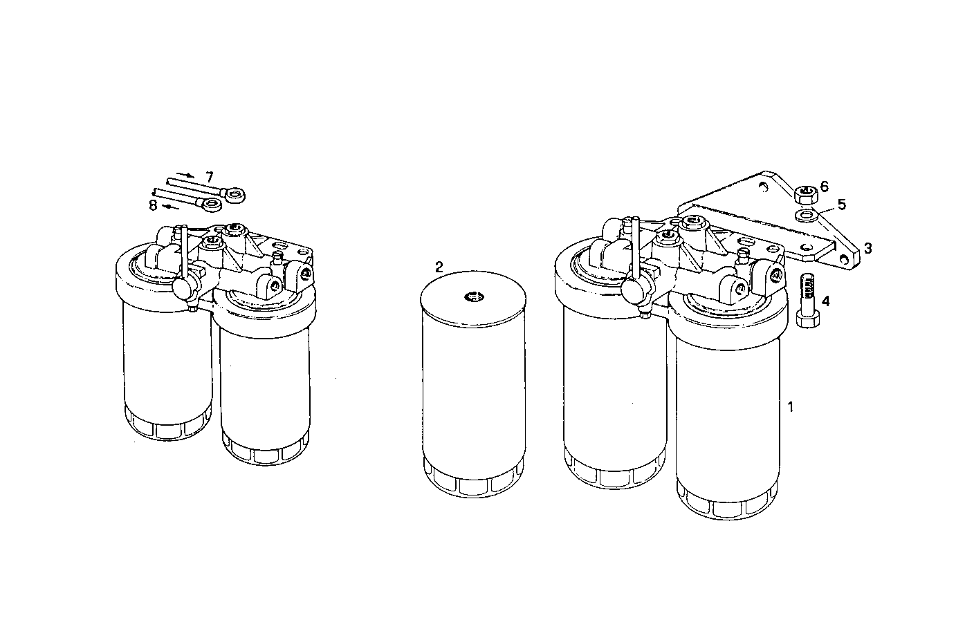 Iveco/FPT DOUBLE FUEL FILTER