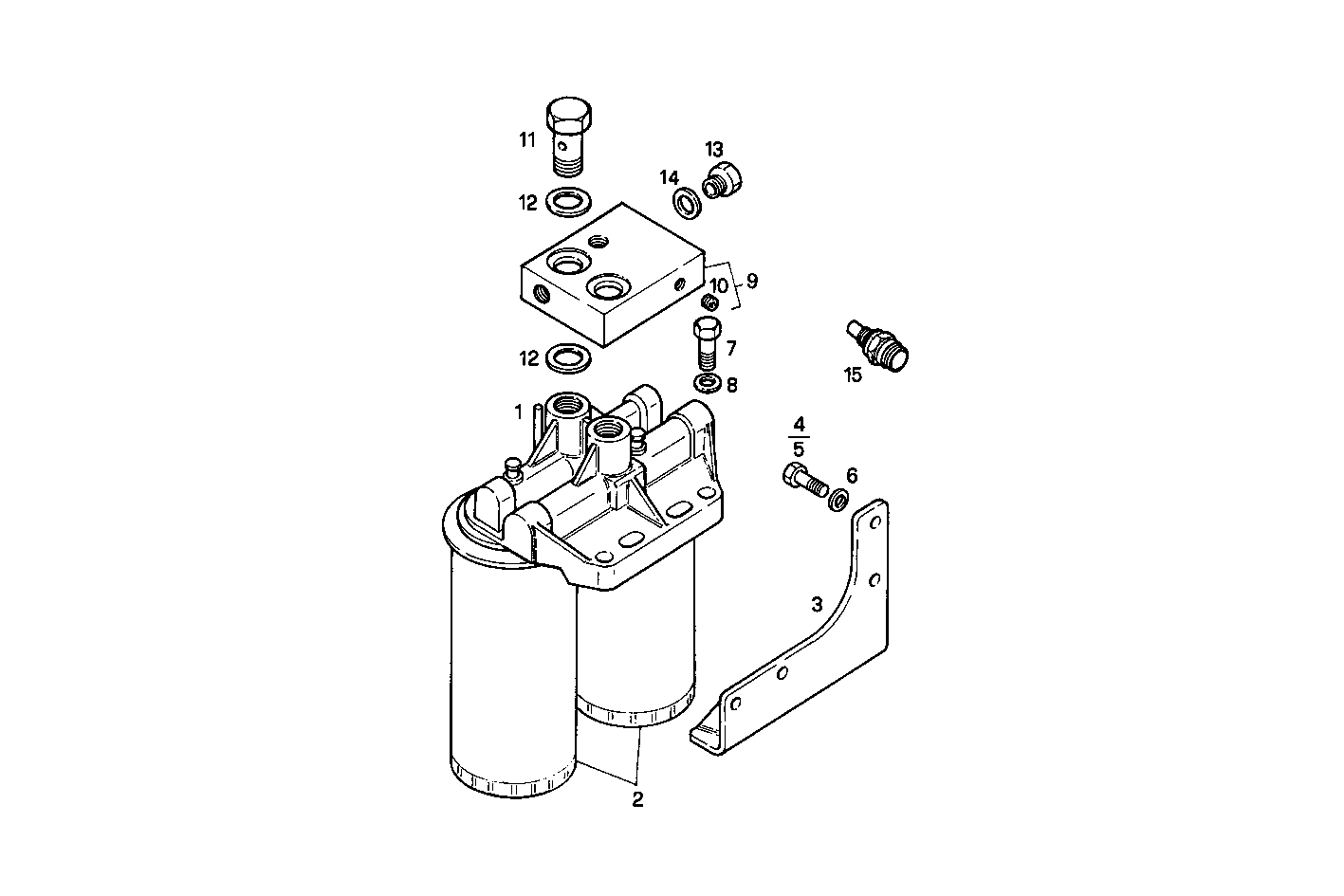 Iveco/FPT DOUBLE FUEL FILTER