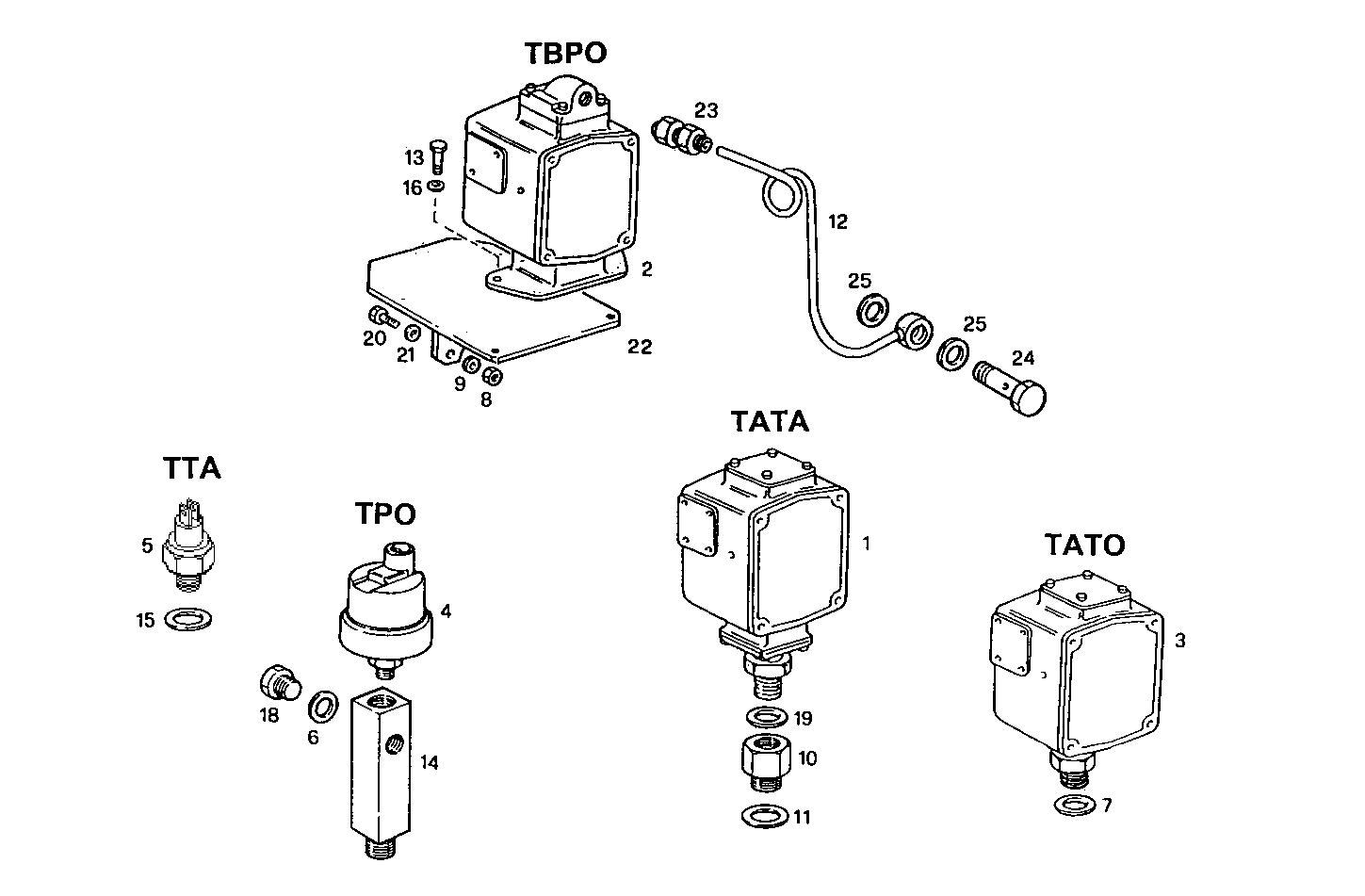 Iveco/FPT SENDER UNITS FOR GENERATOR UNIT