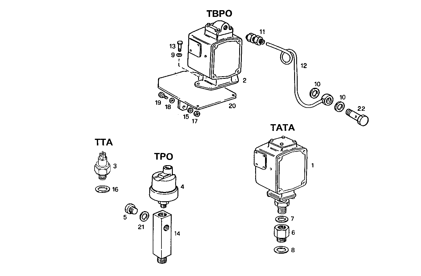 Iveco/FPT SENDER UNITS FOR GENERATOR UNIT