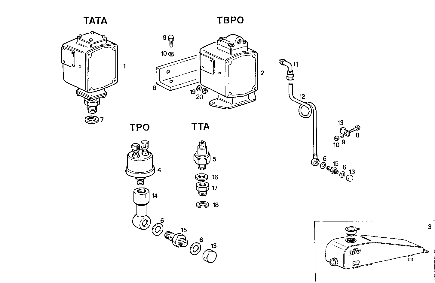 Iveco/FPT SENDER UNITS FOR GENERATOR UNIT