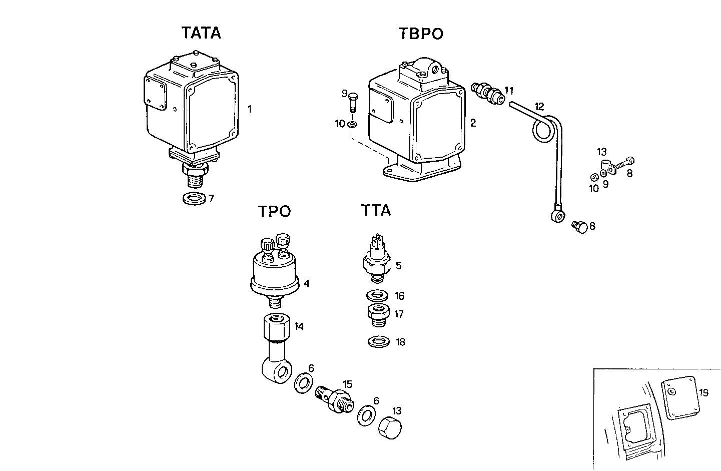 Iveco/FPT SENDER UNITS FOR GENERATOR UNIT