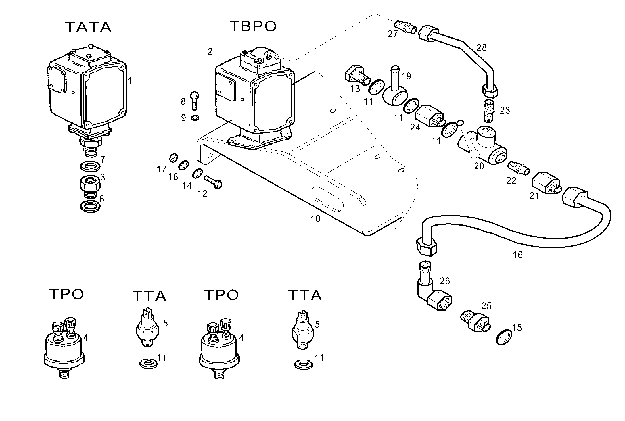 Iveco/FPT SENDER UNITS FOR GENERATOR UNIT