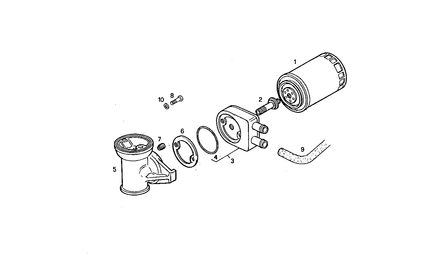 Iveco/FPT HORIZONTAL SIMPLE OIL FILTER