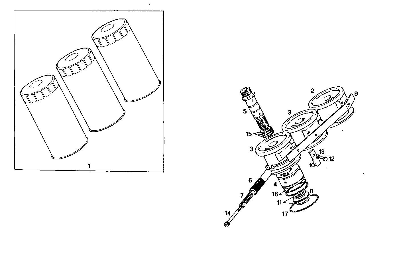 Iveco/FPT TRIPLE OIL FILTER