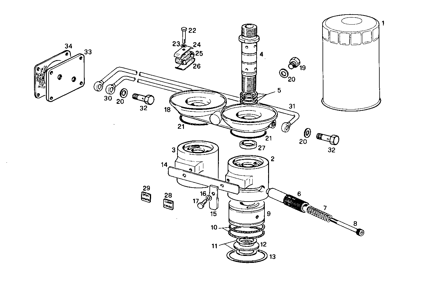 Iveco/FPT DOUBLE OIL FILTER