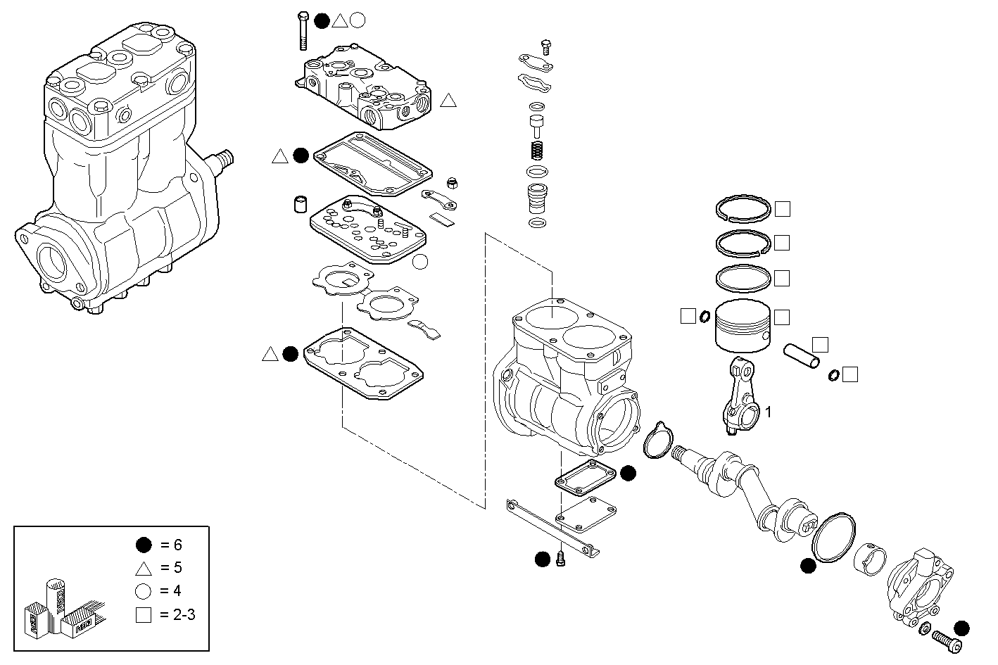 Iveco/FPT AIR COMPRESSOR (COMPONENTS)