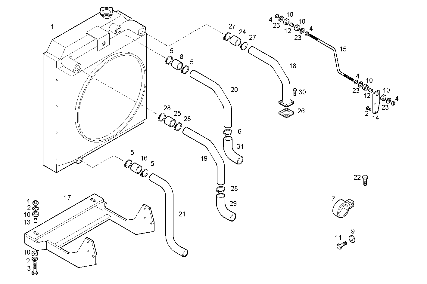 Iveco/FPT OVERSIZE RADIATOR FOR SETTING TILL MAX POWER