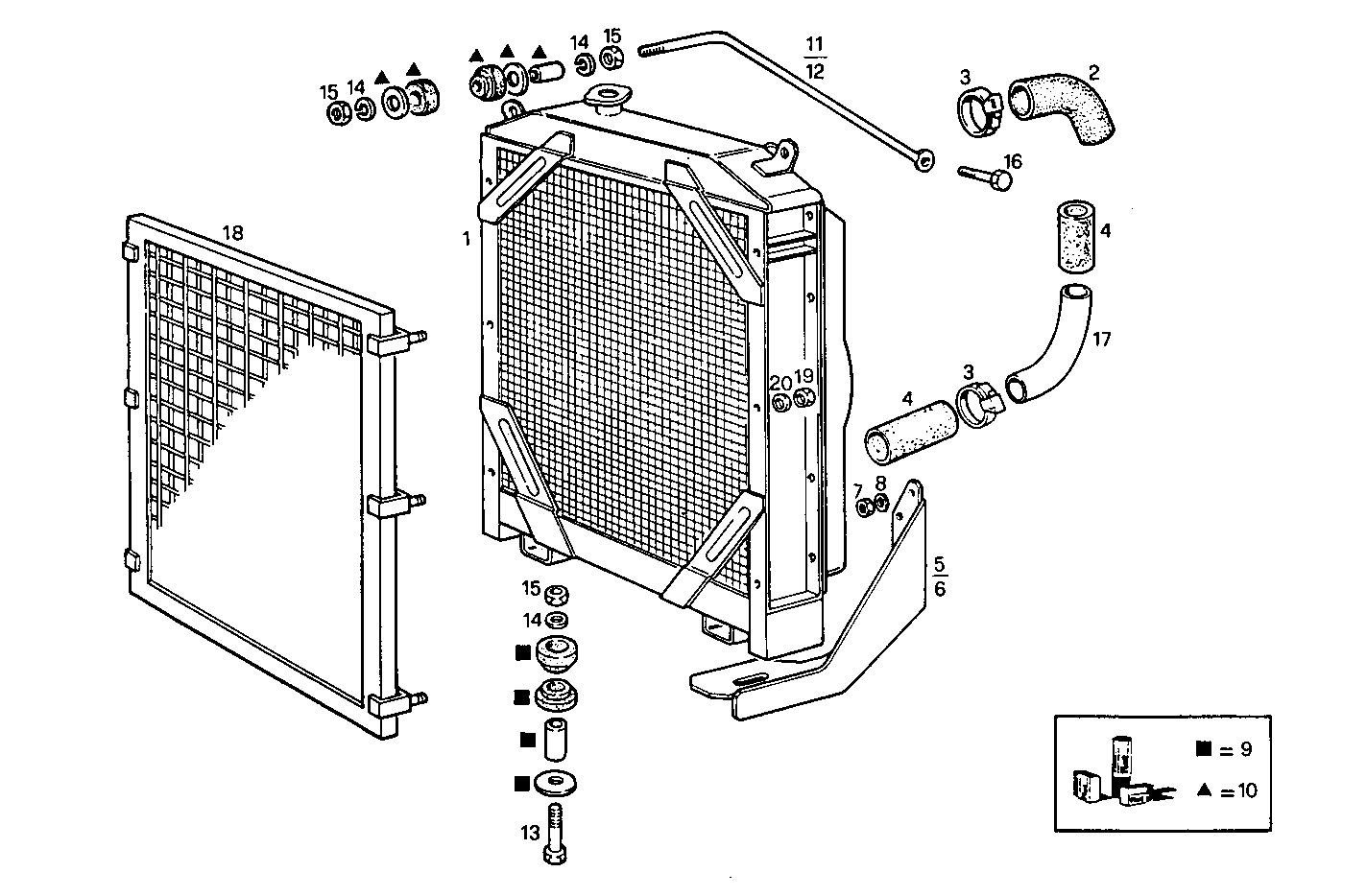 Iveco/FPT RADIATOR FOR SETTING TILL 1800 RPM