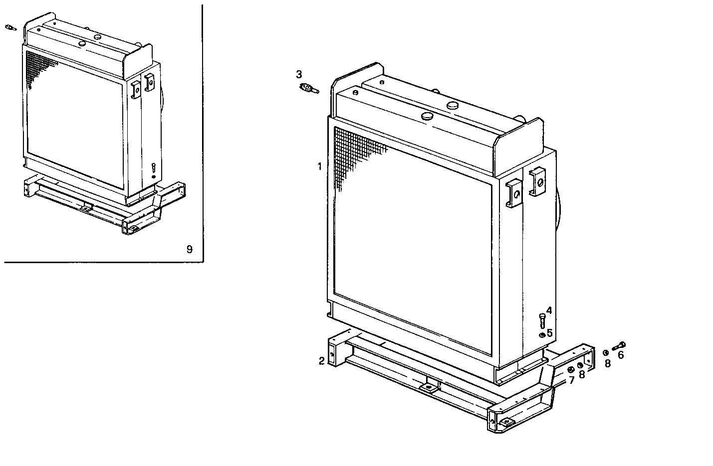 Iveco/FPT RADIATOR 2 CIRCUITS AIR/WATER