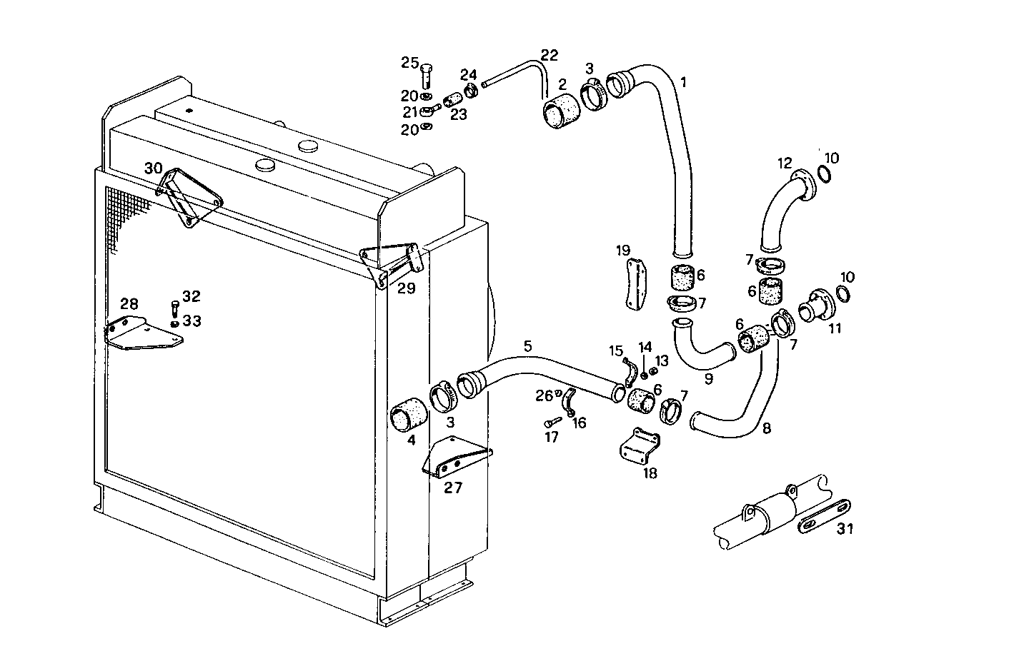 Iveco/FPT RADIATOR 2 CIRCUITS AIR/WATER