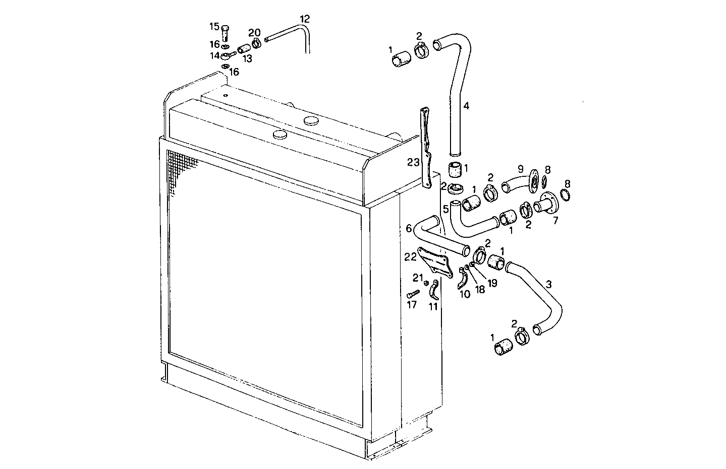 Iveco/FPT RADIATOR 2 CIRCUITS AIR/WATER