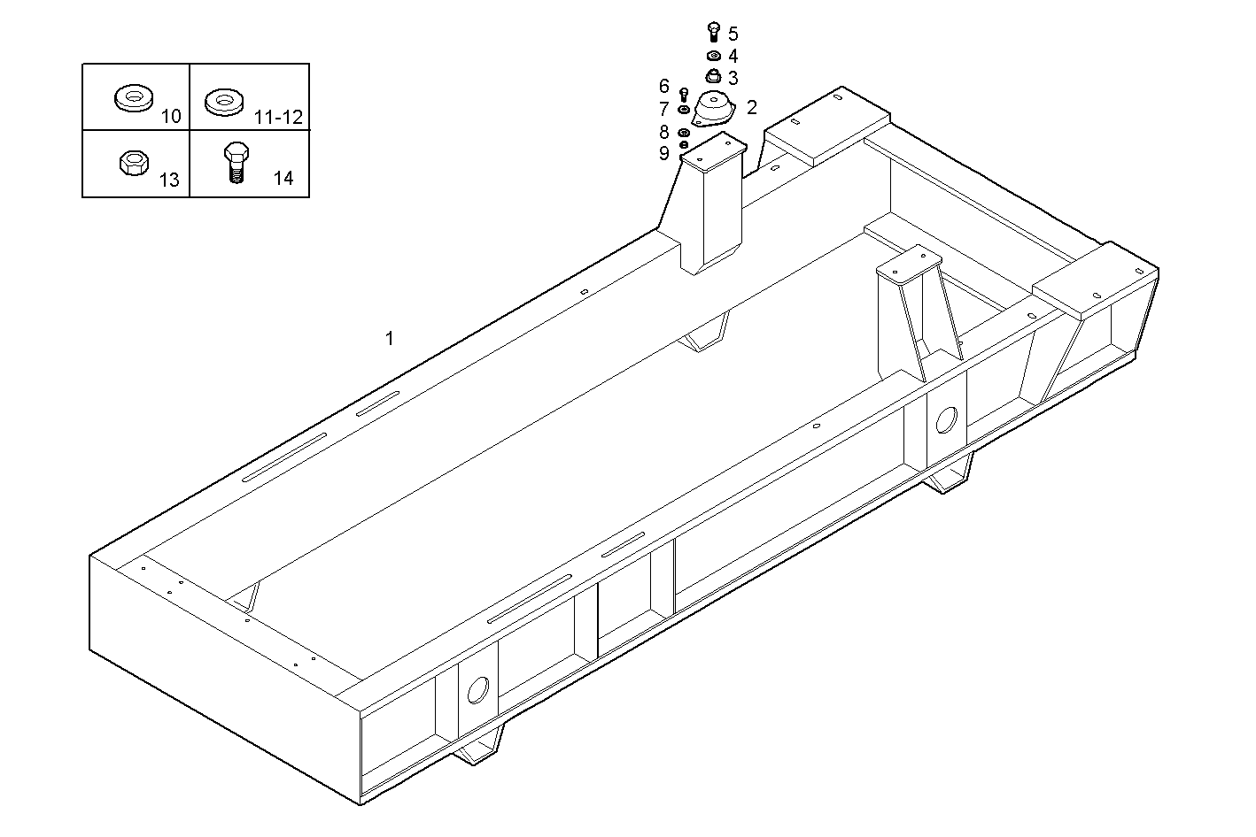 Iveco/FPT SUBBASE FOR GENERATOR UNIT