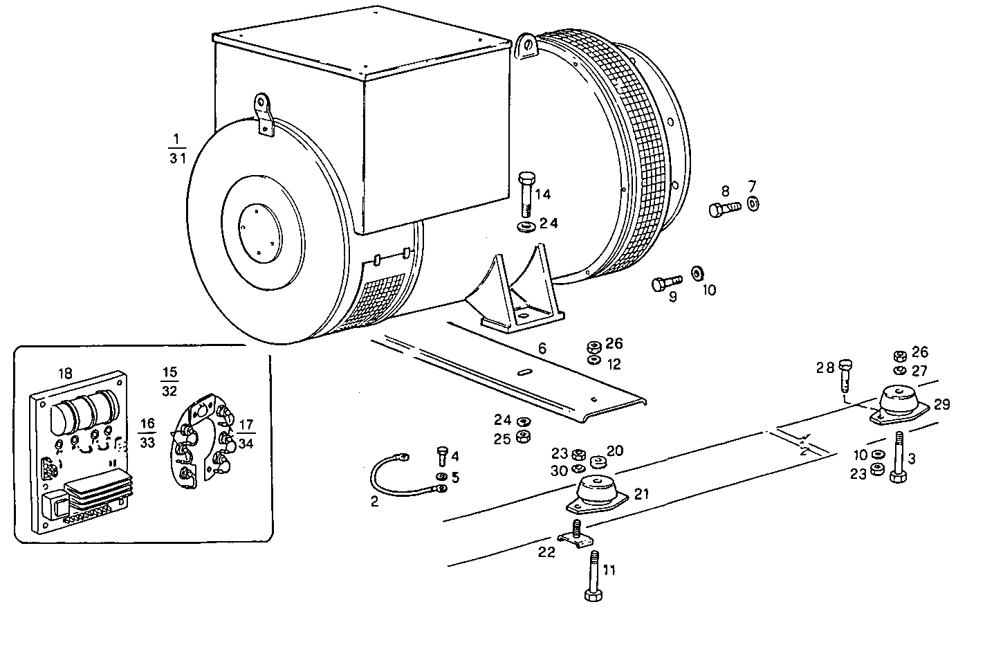 Iveco/FPT SINGLE BEARING ELECTRIC MACHINE