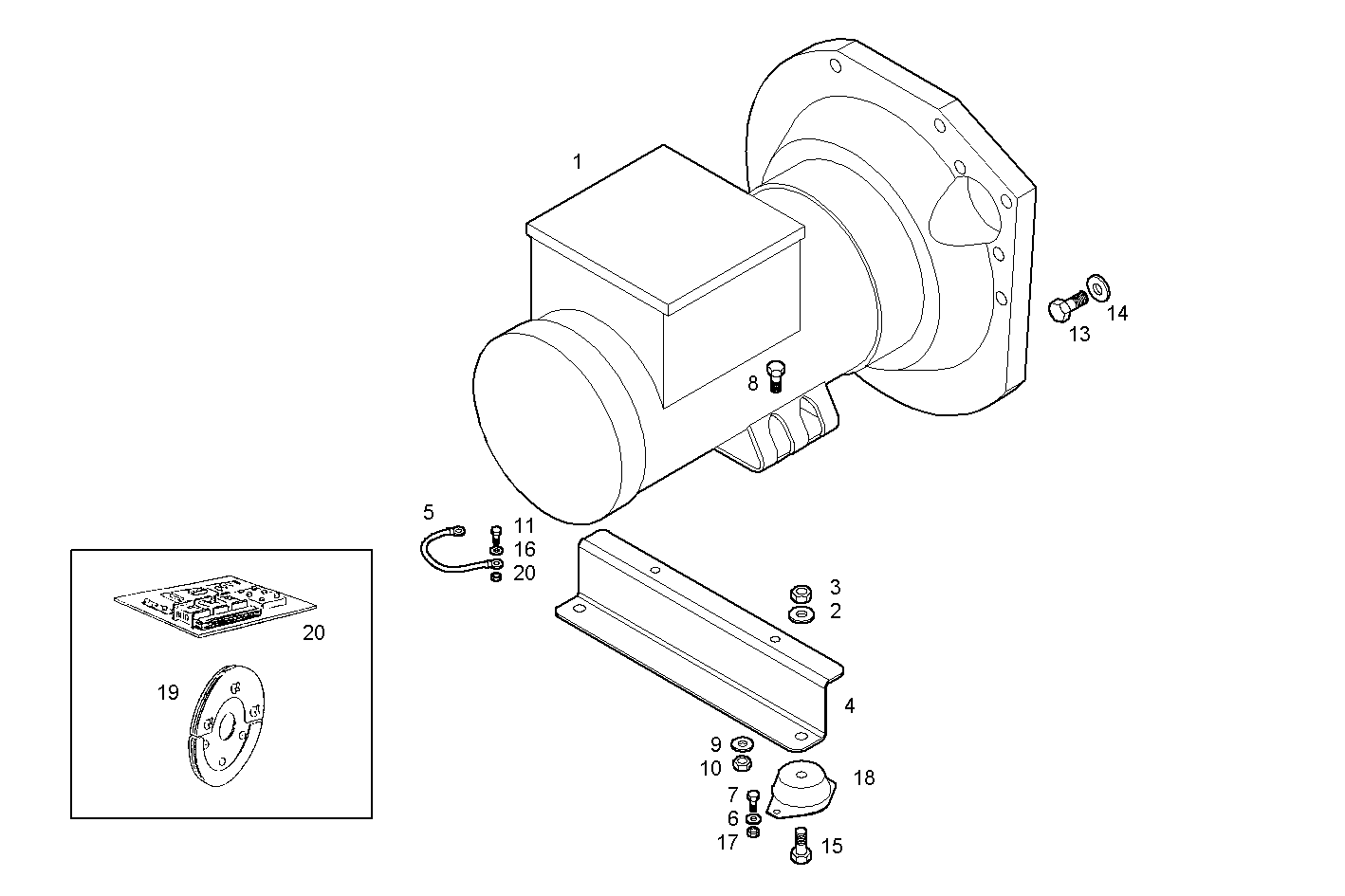 Iveco/FPT SINGLE BEARING ELECTRIC MACHINE