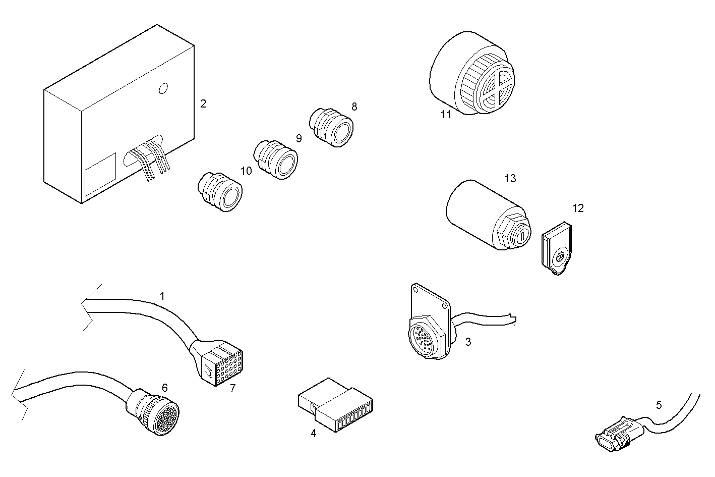 Iveco/FPT DOUBLE KIT WITHOUT INSTRUMENTATION - 12V - VDO