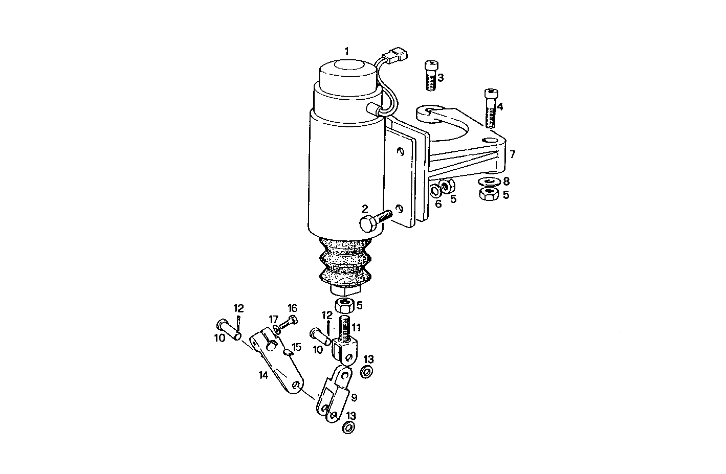 Iveco/FPT STOP SOLENOID - ENERGIZE TO STOP - 24V