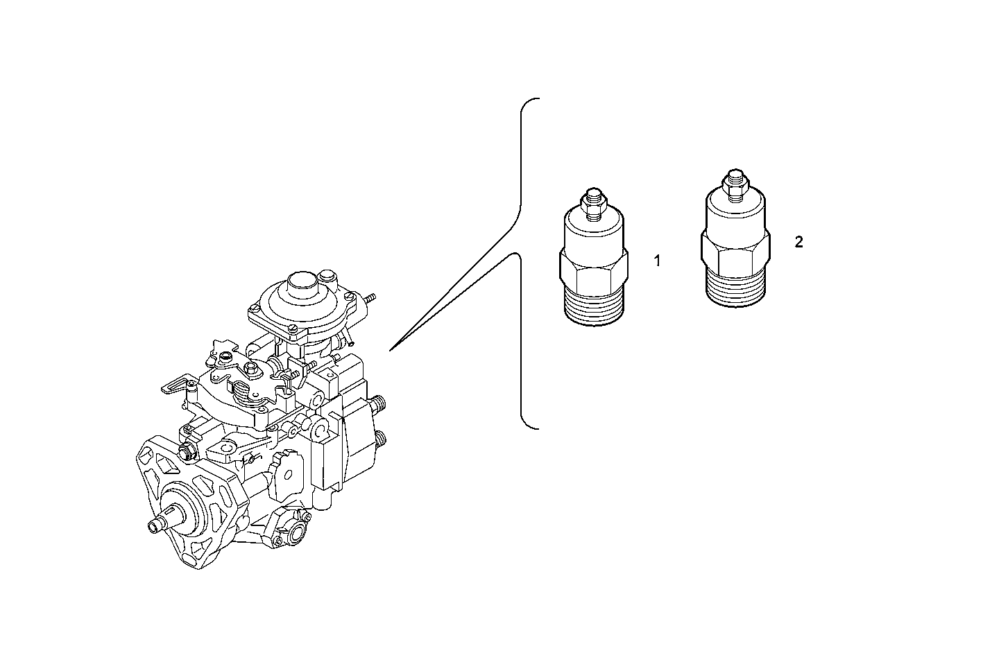 Iveco/FPT STOP SOLENOID - ENERGIZE TO STOP - 24V