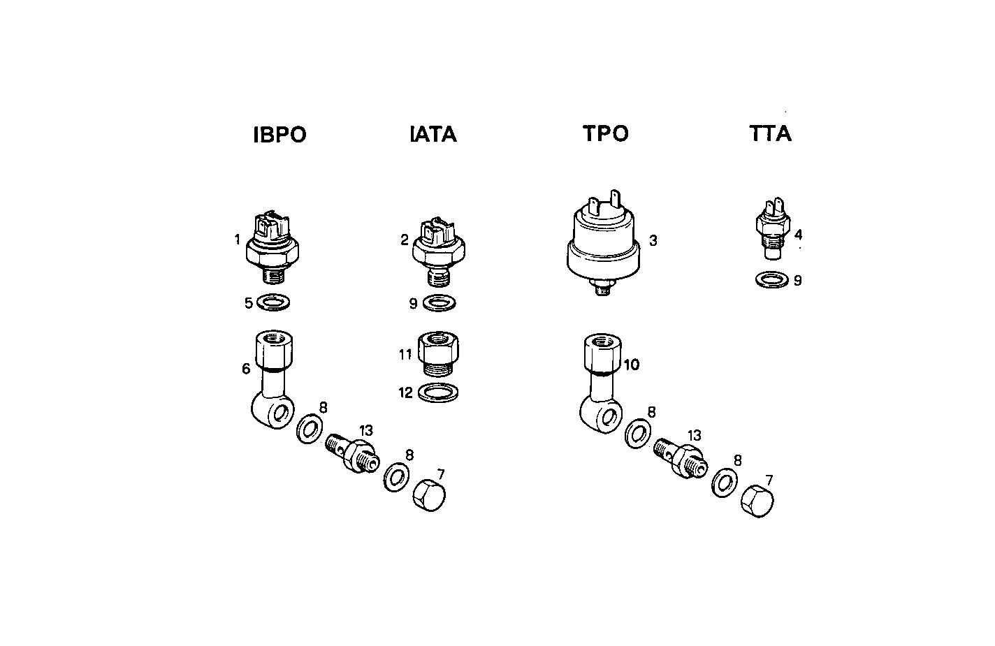 Iveco/FPT SENDER UNITS FOR INSTRUMENTS