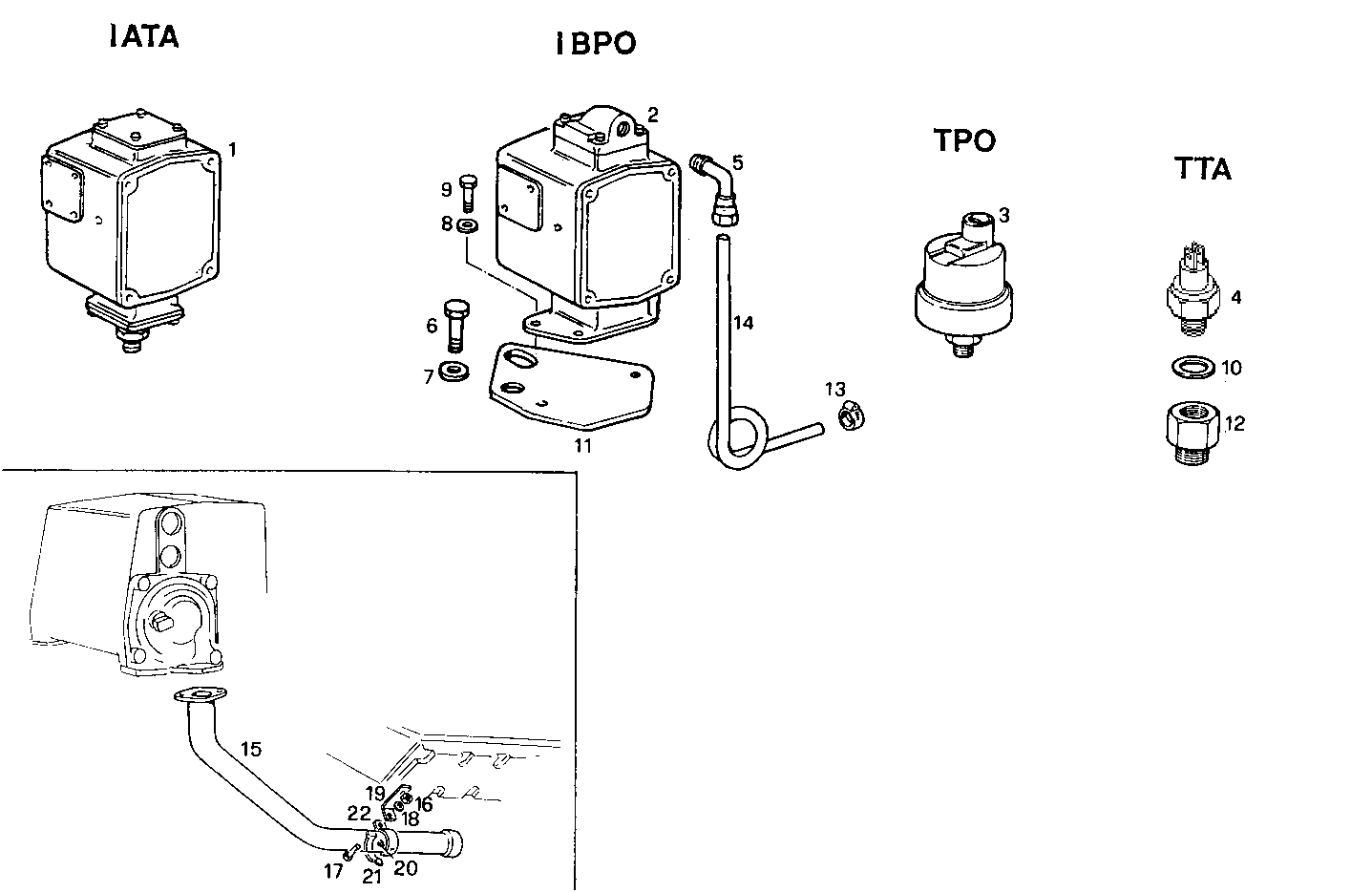 Iveco/FPT SENDER UNITS FOR INSTRUMENTS - 12/24V