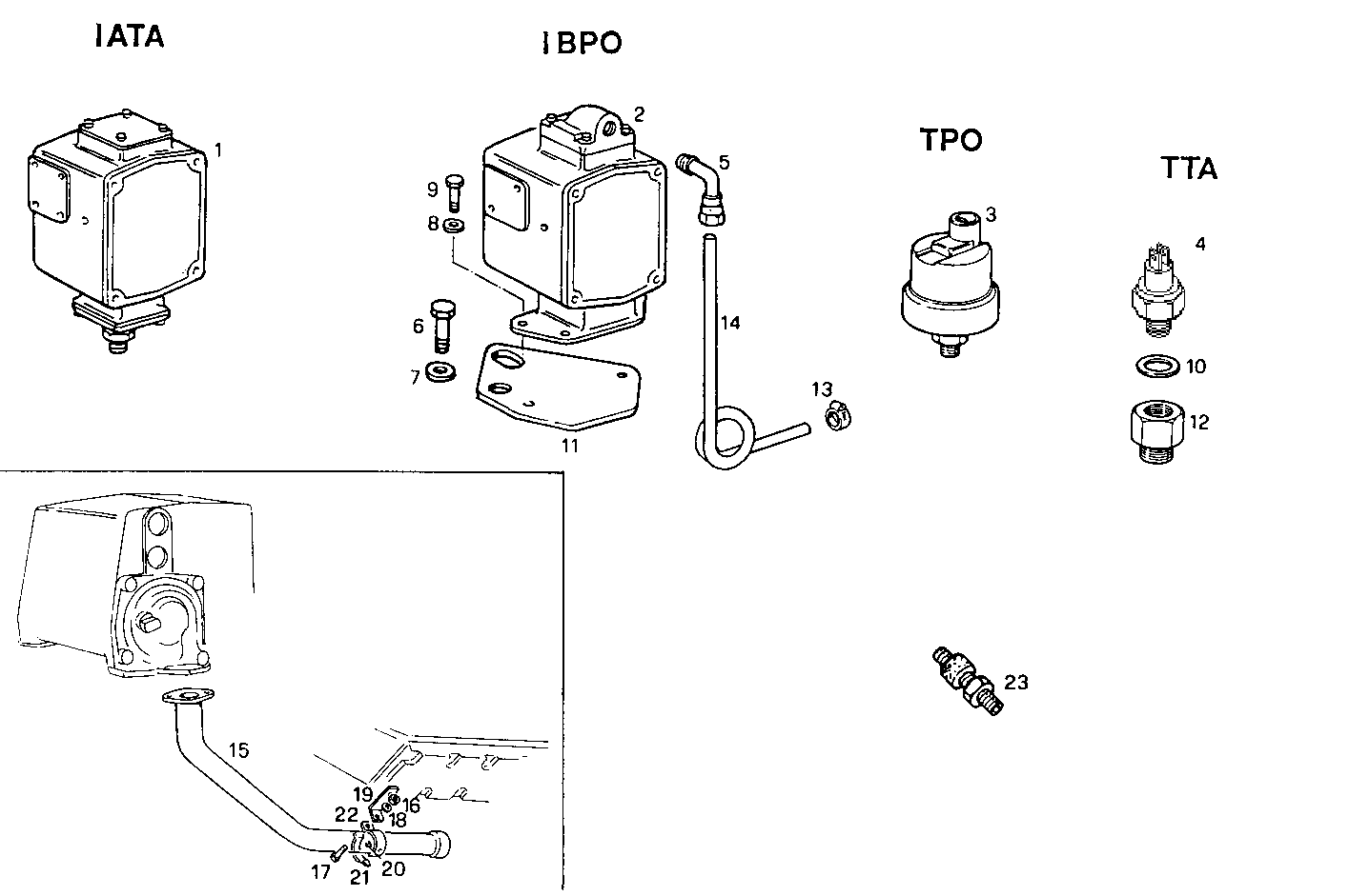 Iveco/FPT SENDER UNITS FOR INSTRUMENTS - 12/24V