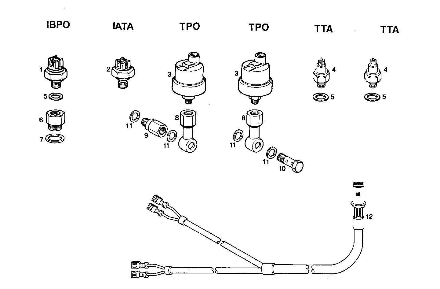 Iveco/FPT SENDER UNITS FOR INSTRUMENTS