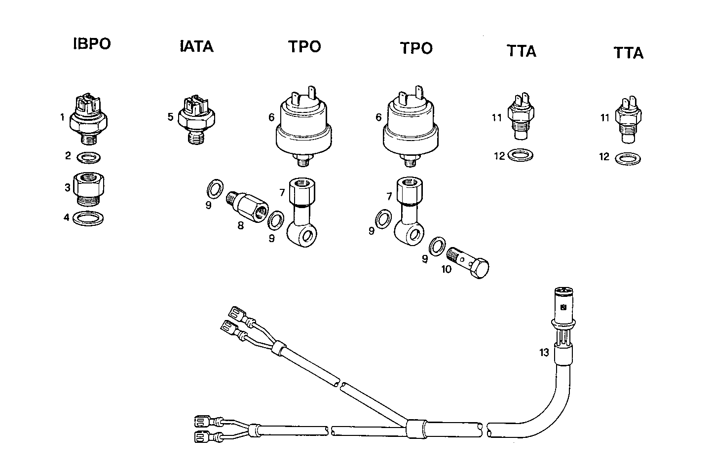 Iveco/FPT SENDER UNITS FOR INSTRUMENTS