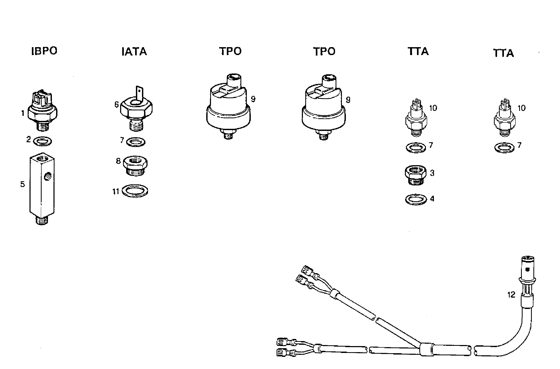 Iveco/FPT SENDER UNITS FOR INSTRUMENTS