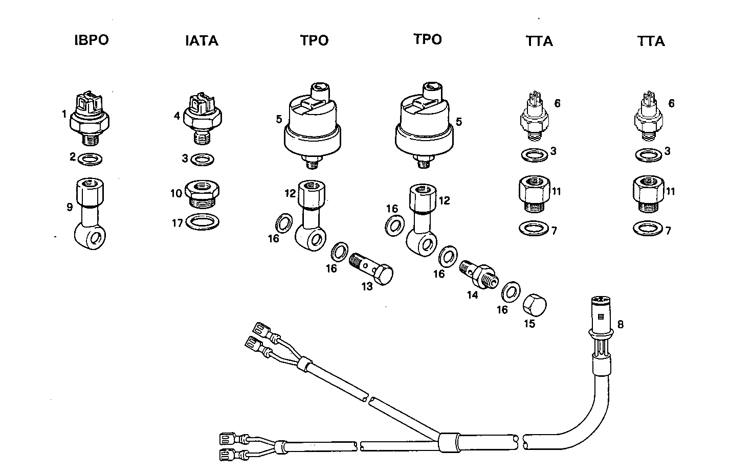 Iveco/FPT SENDER UNITS FOR INSTRUMENTS