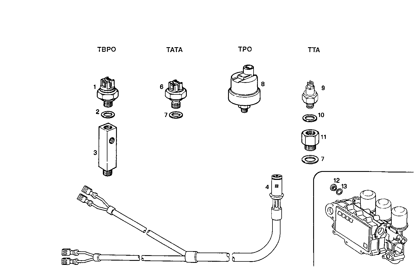 Iveco/FPT SENDER UNITS FOR INSTRUMENTS