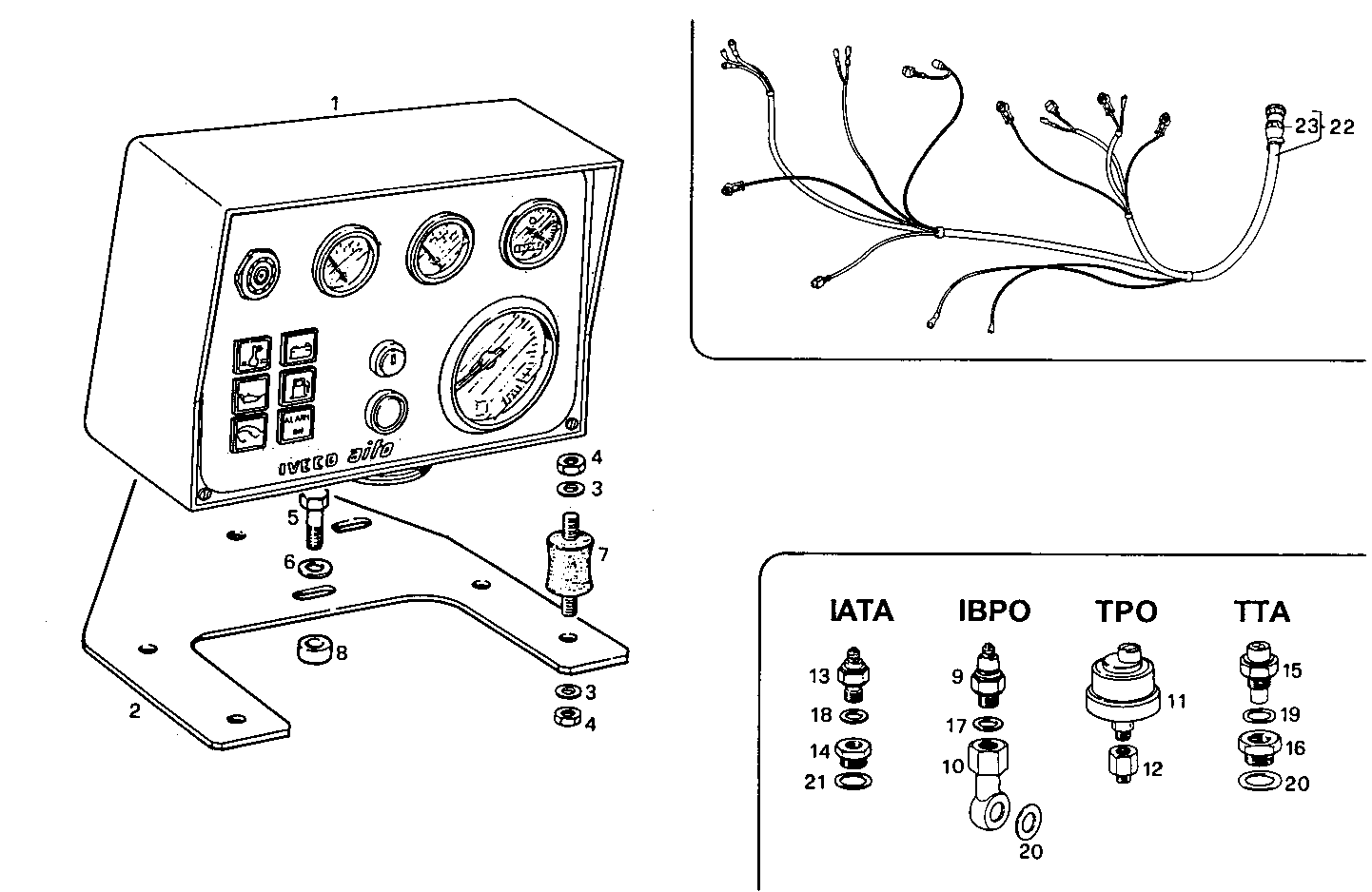 Iveco/FPT ELECTRIC INSTRUMENTS PANEL