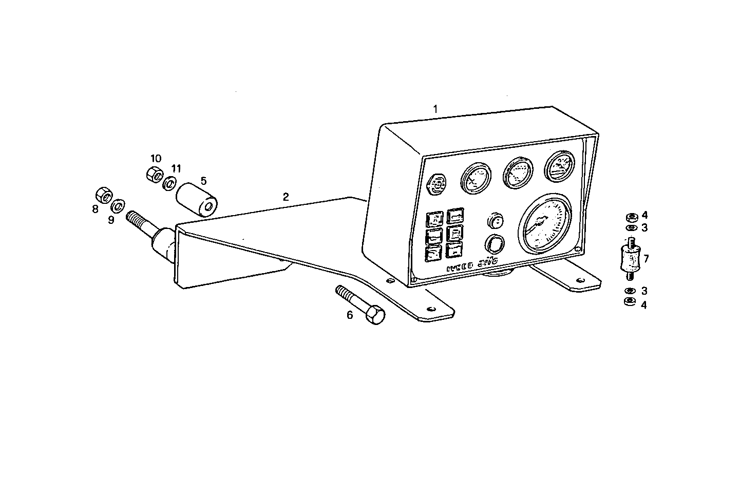 Iveco/FPT ELECTRIC INSTRUMENTS PANEL