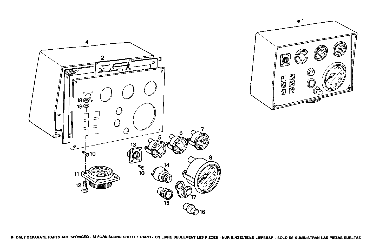 Iveco/FPT ELECTRIC INSTRUMENTS PANEL