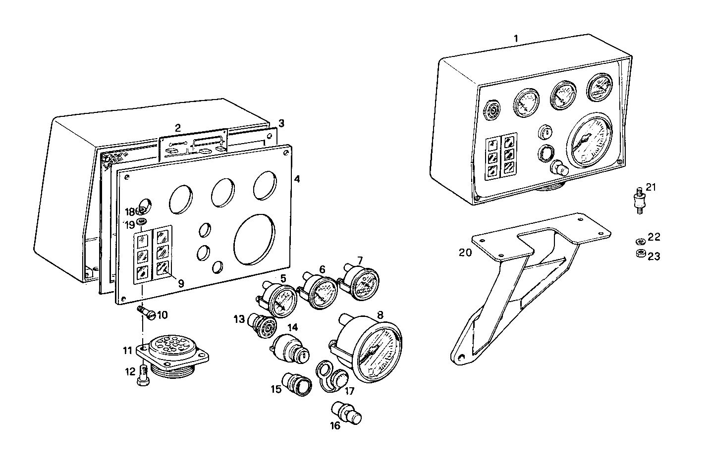 Iveco/FPT PANEL WITH ELECTRICAL INSTRUMENTS