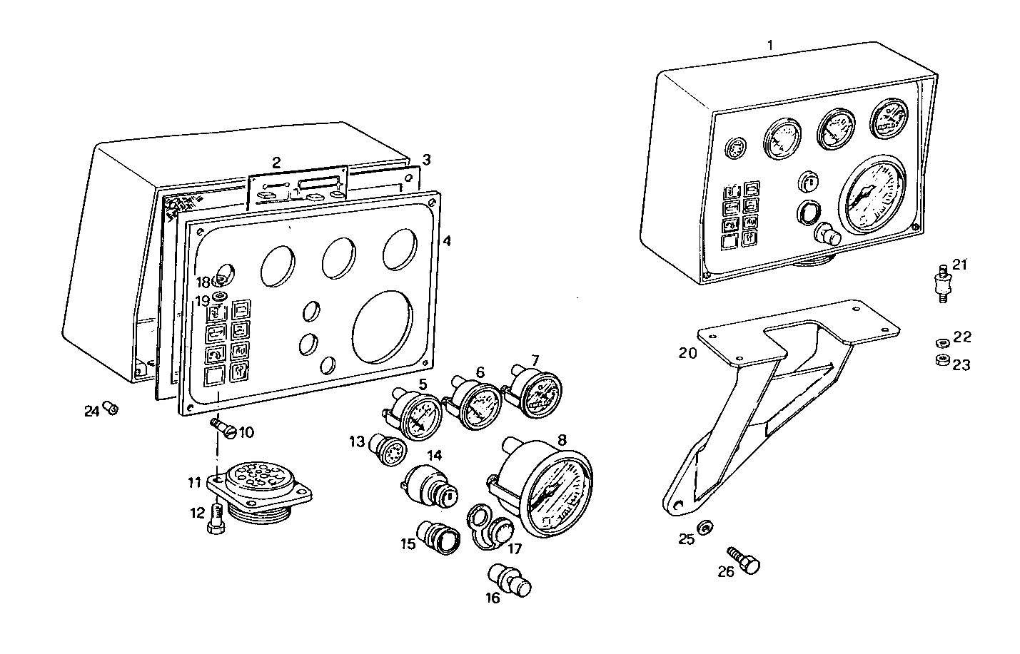 Iveco/FPT ELECTRIC INSTRUMENTS PANEL