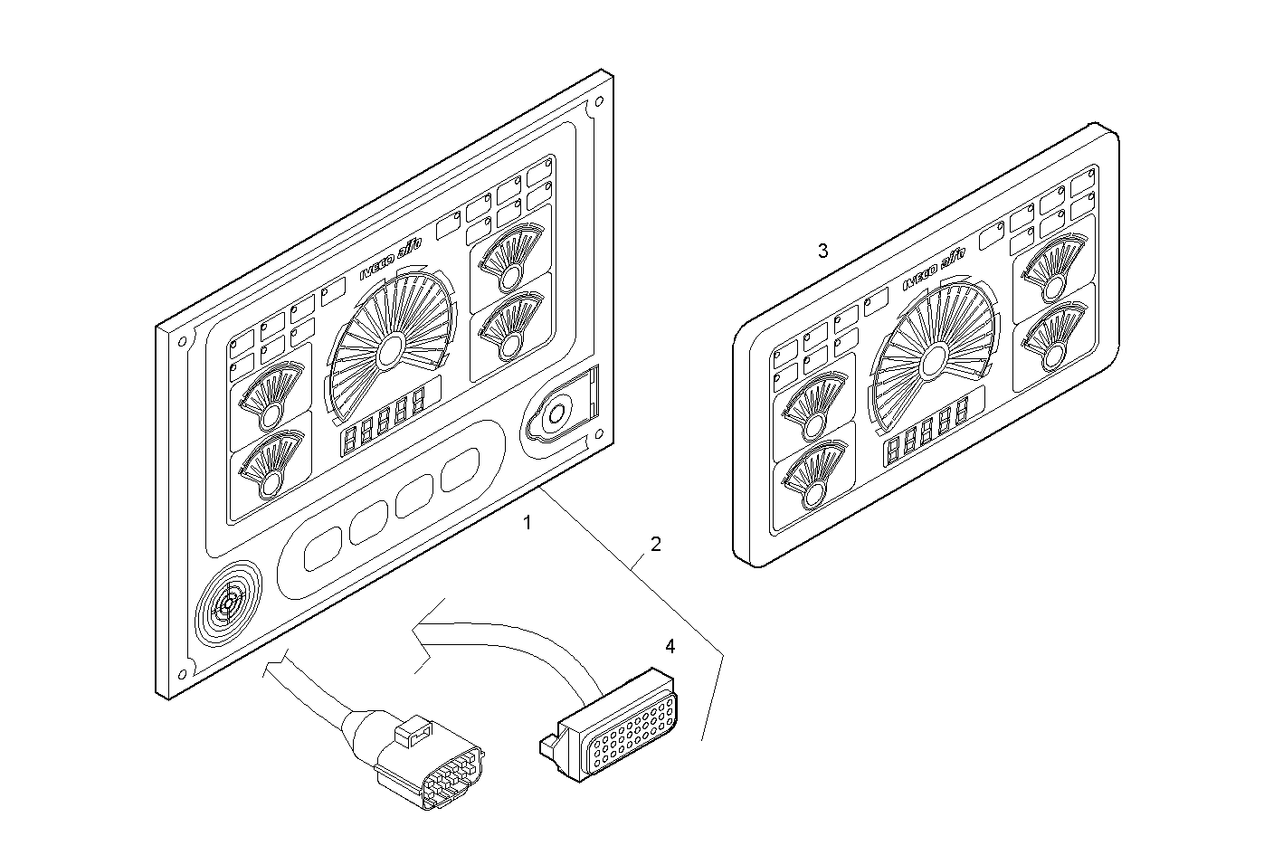 Iveco/FPT DIGITAL PANEL 12/24V