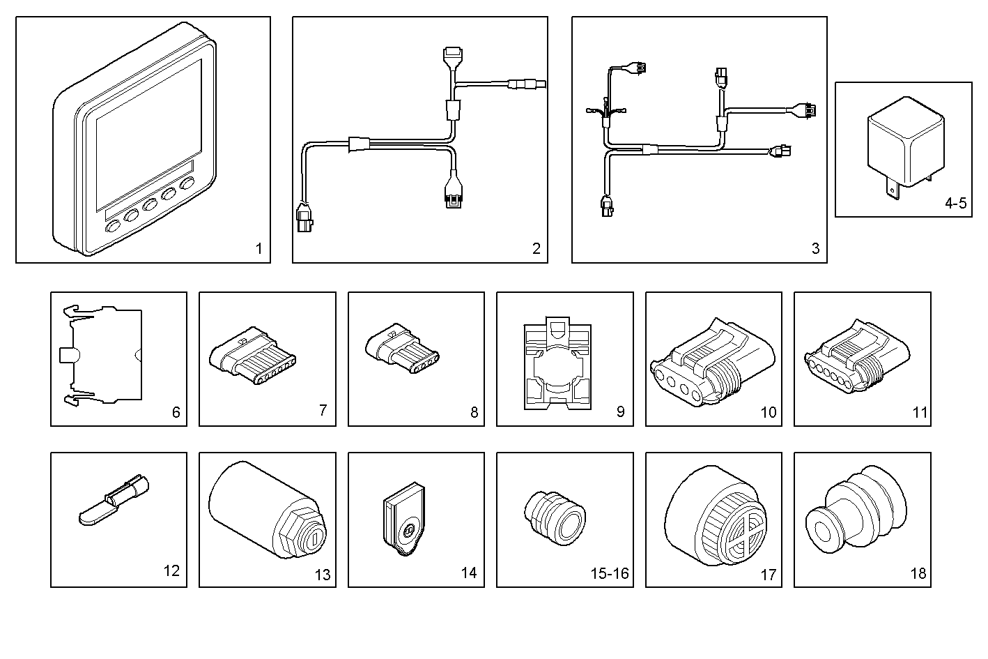 Iveco/FPT DIGITAL PANEL 12/24V