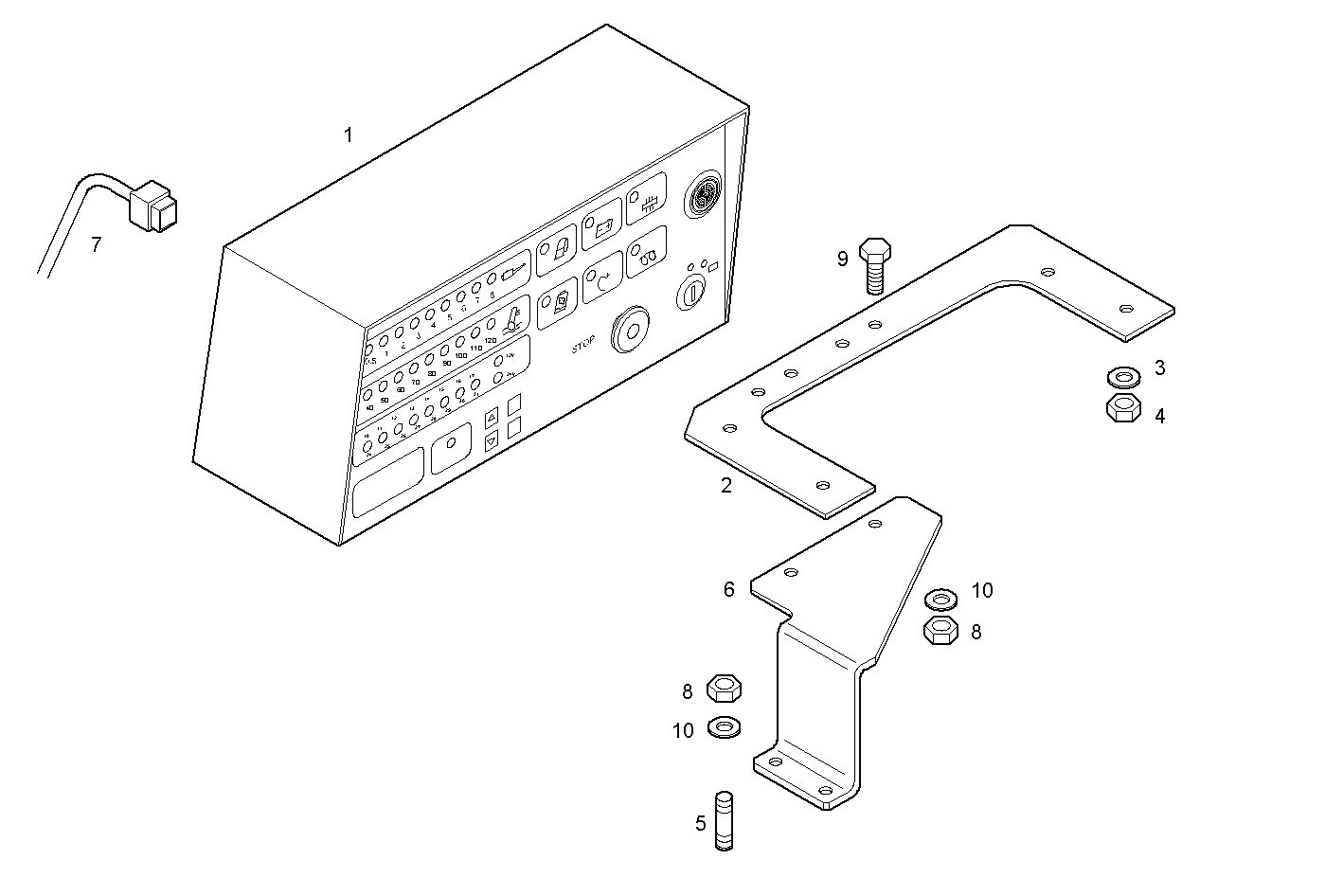 Iveco/FPT DIGITAL INSTRUMENT  PANEL 24V